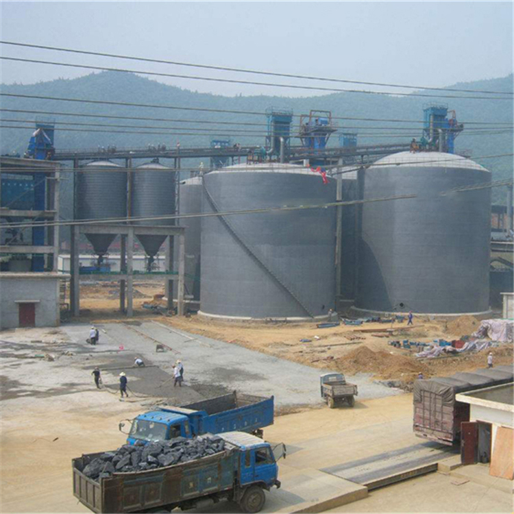 吐鲁番水泥钢板仓2座3000吨青岛项目进入施工